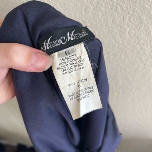 Vintage 90's Meghan Matthews Purple Midi Floral Dress Women's Size 6 - Picture 8 of 8